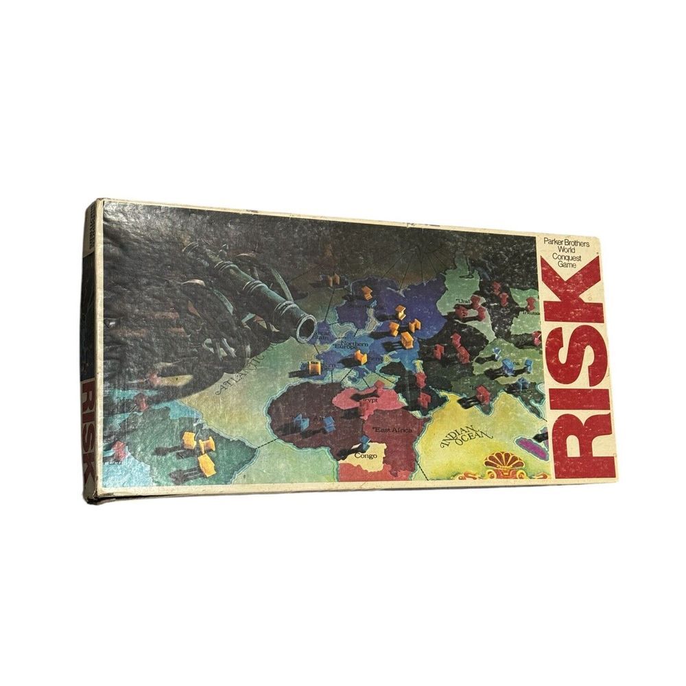 Risk Board Game 1980's War Strategy EUC 2/5 Unopened World History Kids Game